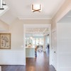 VILUXY Semi-Flush Mount Ceiling Light Fixture with Wood and Off-White