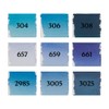 Talens Pantone Marker Set of 9 Blue Dual Tip Pen