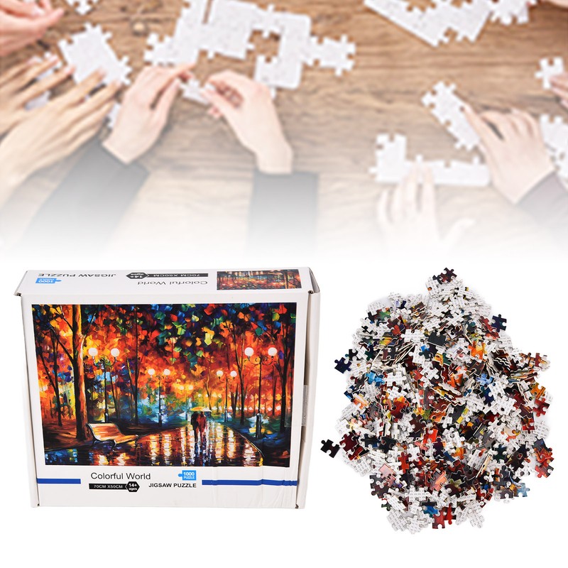 1000 Pcs Puzzle Creative Entertainment Strong Puzzle Walking in The