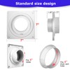 Senshare Dryer Vent Connector Kit, Dryer Vent Wall Plate with