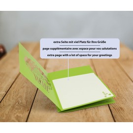 Birthday Card with Extra Page for Greetings – Surprising Congratulations Card for Anniversary Birthday & as a Congratulations Card – High-Quality 3D Pop-Up Card for Congratulations & Congratulations