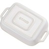 STAUB Ceramics Rectangular Baking Dish, 10.5x7.5-inch, Rustic Ivory