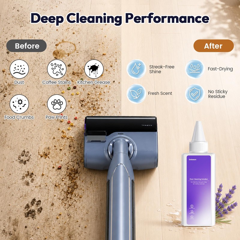 Floor Cleaning Solution Compatible with Narwal S20 Pro/S30 Pro/S30