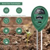 SONKIR Soil pH Meter, MS01 3-in-1 Soil Moisture/Light/pH Tester Gardening