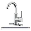 RKF Bar Sink Faucet Polished Chrome Single Hole Bathroom Sink