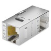 HB-DIGITAL RJ45 Keystone Cat.7 Angle Connector Adapter 90° Angled CAT7
