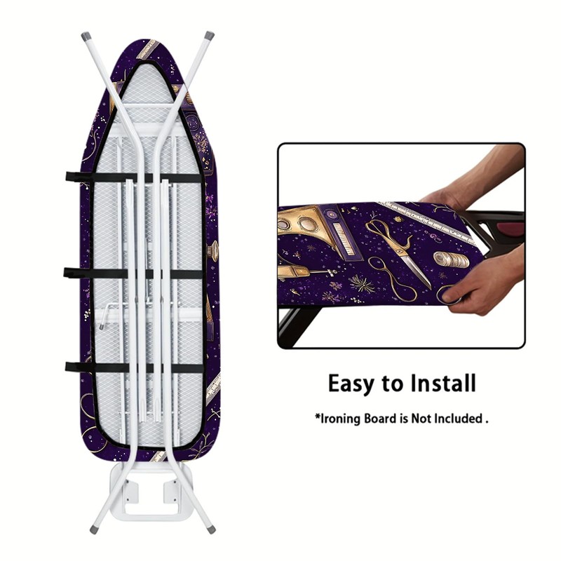 Nuxovilar Purple Sewing Machine Ironing Board Cover,15 * 54inch,Fit Most