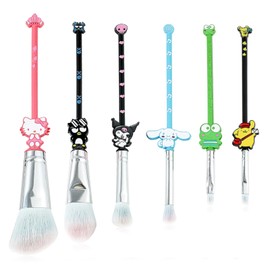 Cute Animal Designed Makeup Brushes Set, Professional Cosmetic Brushes with Drawstring Bag-6pcs