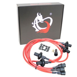AIP Electronics Dragon Fire Race Series High Performance Ignition Spark Plug Wire Set Compatible with 1950-1979 Volkswagen Beetle GHIA Thing Bug and Transporter OEM Fit PWJ114