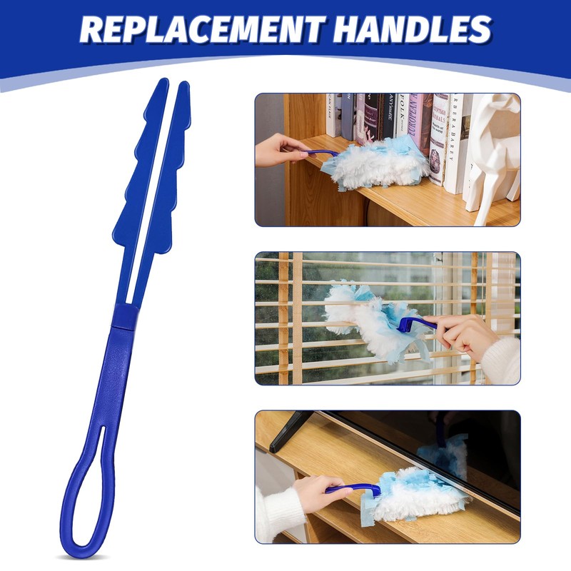 Extender Duster Mop Handle Compatible with Duster Refill,Replacement Duster Handles,Extended