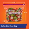 Hefty Slider Kitchen Storage Bags, Gallon Size, 66 Count
