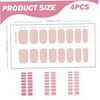 Gel Nail Strips 4 Sheets Gel Nail Stickers 4 Colors