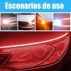 VAKRNY 60cm Par Tira Led Drl Flexible Direccional Secuencial Auto