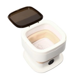 Portable Washing Machine 10L Foldable Mini Washer and Spin Dryer Deep Cleaning Compact Baby Clothes Underwear Washer for Apartment Dorm Camping RV Travel Portable Washers