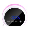 Mirror Surface Digital Alarm Clock Colorful LED Night Light with