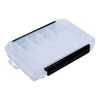 HTO Double Latch Tackle Lure Box with Dividers 20.5 x