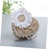 Zerodeko Box Heart Shaped Ring Box Ring Bearer Ring Holder