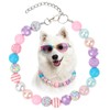 BWOGUE Beaded Dog Collar Necklace, Adjustable Necklace for Large Dogs
