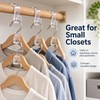 Cascading Clothes Hanger Connector Hooks for Closet Organization – 30