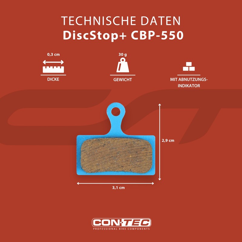 CONTEC Disc Brake Pads CBP-550 Shimano XTR/XT