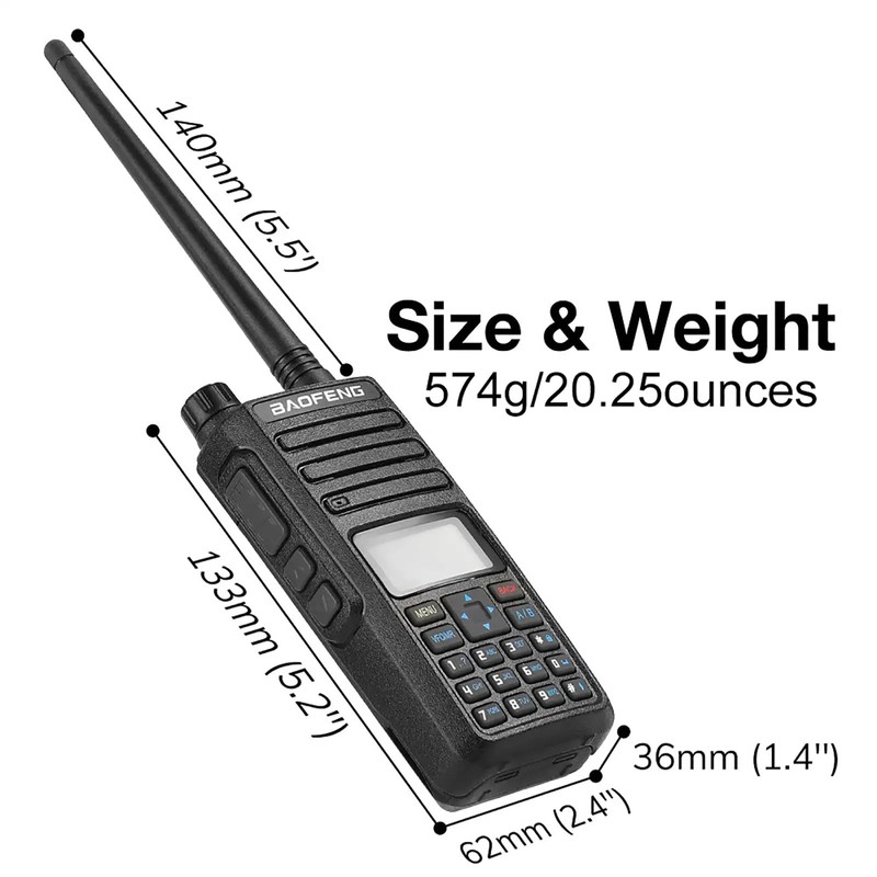 BAOFENG DR-1801 DMR Radio AES256 Digital/Analog Two Way Radio Long