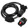 Qlaway Ebike Electric Bike Cable Lock, Resettable 4 Feet Cable