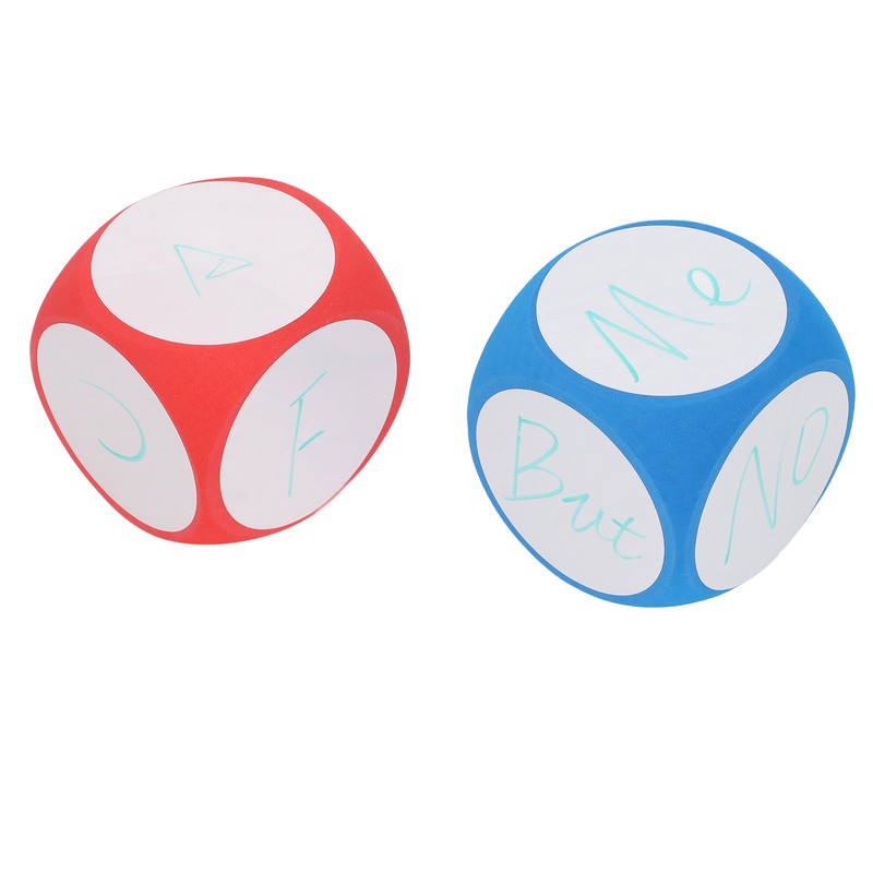 2pcs Dry Erase Dice Set Write On Wipe Off Dry