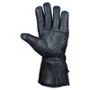 QUALITY WEARS USA Motorcycle Gloves for Men - Leather Gauntlet
