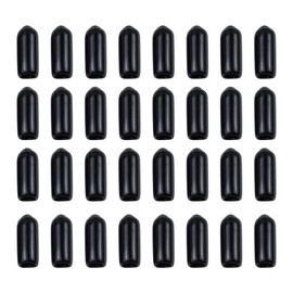 AUEAR, 30 Pack Airbrush Bottles Caps Siphon Bottle Jar Adapter Liquor Spout Covers Prevent Paint Spills Black