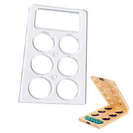 Mancala Board Router Template Templates 1/4'' Thick Router Template Guide Kit for Mancala Game Transparency Woodworking Lead for Mancala