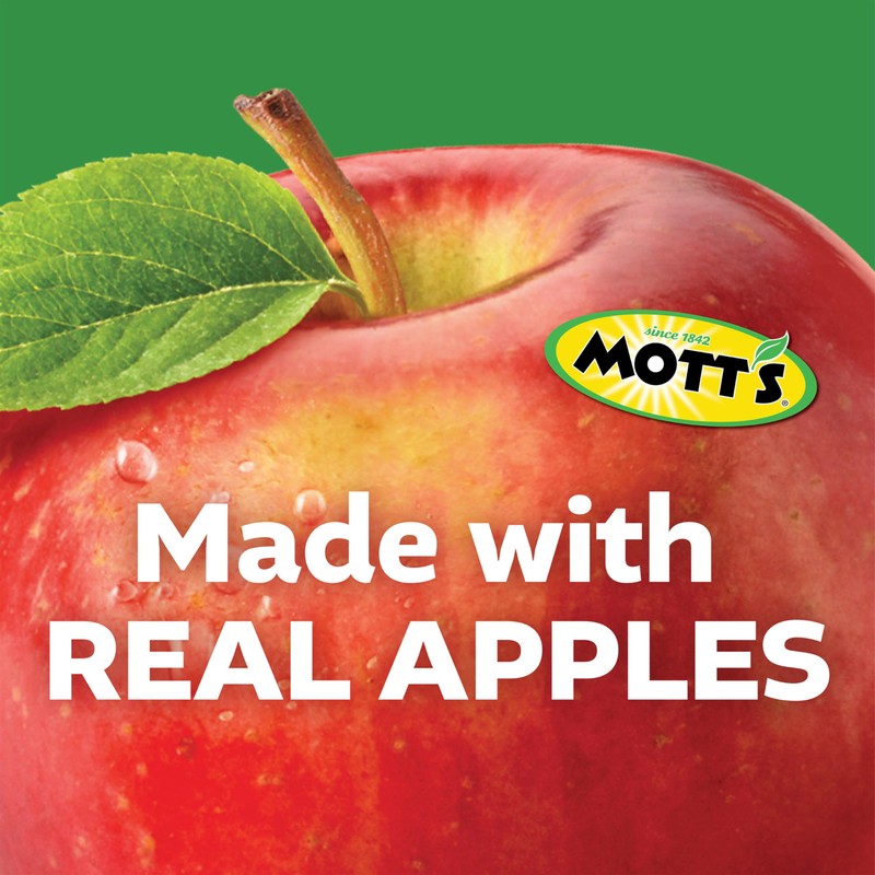Mott's No Sugar Added Strawberry Applesauce, 3.2 Oz Clear Pouches,