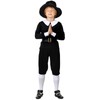 Patelai 5 Pcs Thanksgiving Day Pilgrim Boy Costume Shirt Trousers