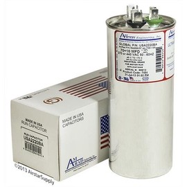 Armstrong 100335-22 - 70 + 10 uf MFD 370/440 Volt VAC AmRad Round Dual Run Capacitor, Made in The U.S.A.
