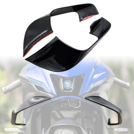 MANCANL Motorcycle Winglet Fairings for Yamaha YZF-R7 (2021-2024) - Spoiler Wing for Yamaha R7 Winglets, Durable ABS Plastic Easy Installation of Yamaha R7 Fairings (Bright Black)