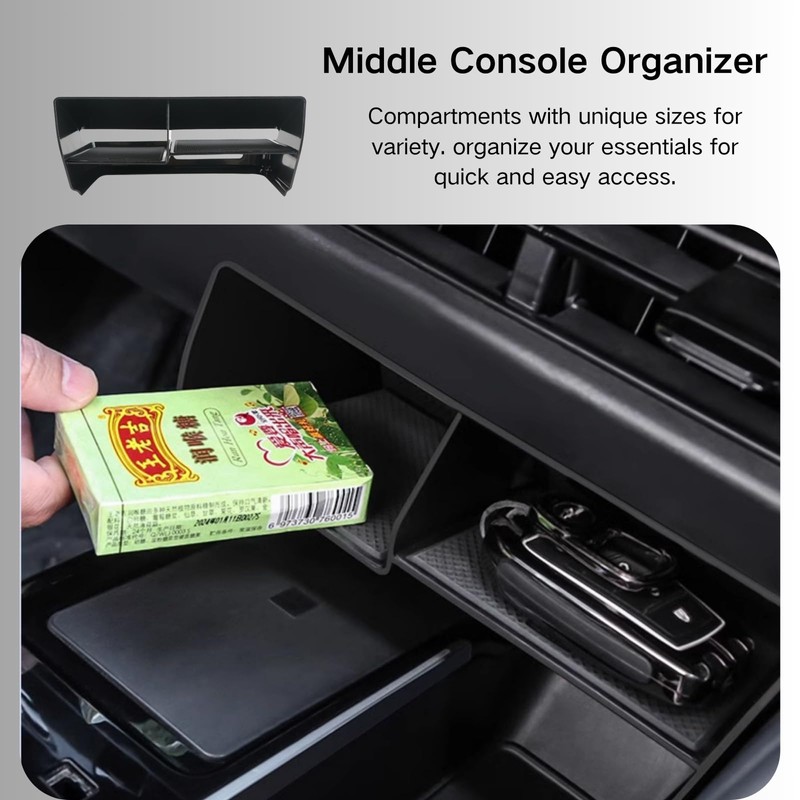 LBNCOBAG 2PCS Centre Console Organizer Compatible with 2025 Toyota Camry