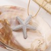Nojess Starfish Necklace for Women Gold Shell Seashell Charm Pendant