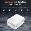 QILIPSU Outdoor Electrical Box, 14.6"x10.6"x5.9" Waterproof Junction Box IP67 Plastic