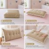 Leinuosen 39 in Ruffle Headboard Pillow for Dorm Twin XL