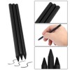 Set of 6 Wood-Free Graphite Pencils Set Black Full Lead
