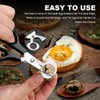 LYCXAMES Quail Egg Scissors, 2 Pieces, Stainless Steel, Black, Egg