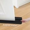 MAXTID Under Door Draft Blocker Black Door Draft Stopper 38"