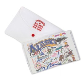 Catstudio Montana Dish Towel - U.S. State Souvenir Kitchen and Hand Towel with Original Artwork - Perfect Tea Towels for Montana Lovers, Travel Souvenir