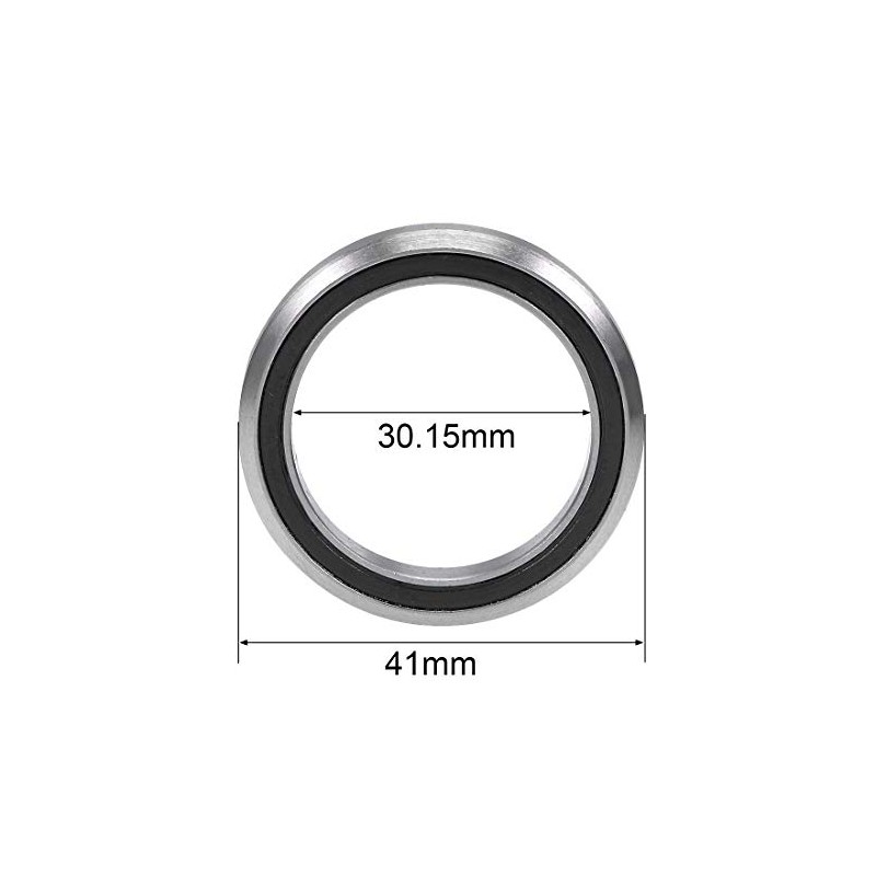 sourcing map MH-P03 Bearing 30.15x41x6.5mm Sealed Chrome Steel Bearings