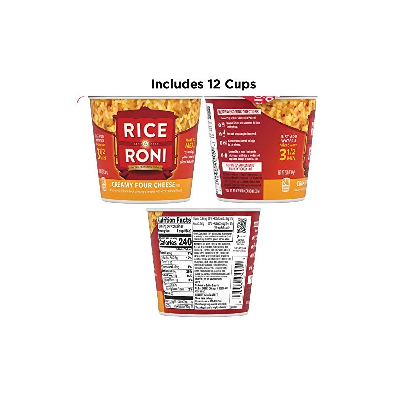 Rice-A-Roni Cups, Individual Cup 2.25 Ounce(12 Pack)