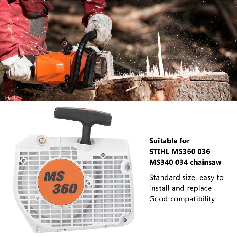 Pull Starter Assembly Recoil Rewind Replacement for Stihl MS360 036