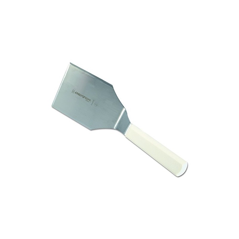 Basics P94858 5" x 4" White Hamburger Turner with Polypropylene