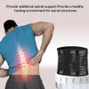 Faja lumbar para aliviar el dolor de espalda baja, soporte