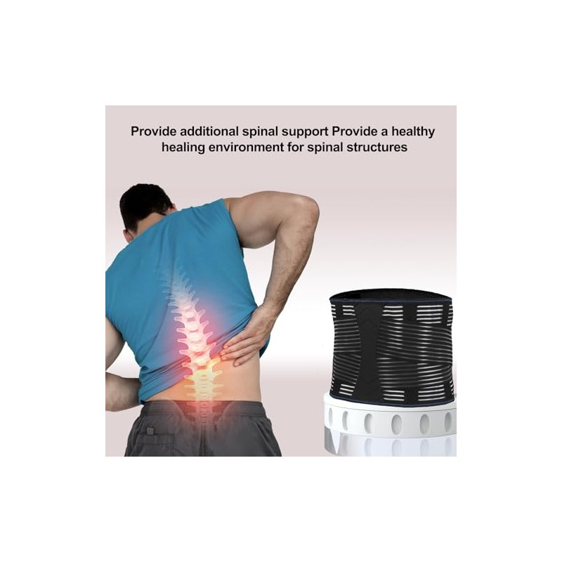 Faja lumbar para aliviar el dolor de espalda baja, soporte