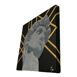 Cuadro Decorativo Moderno Pintura en lienzo canva EL DAVID DE MIGUEL ANGEL Pintado a Mano cuadro para decoración del hogar listo para colgar Cuadro de