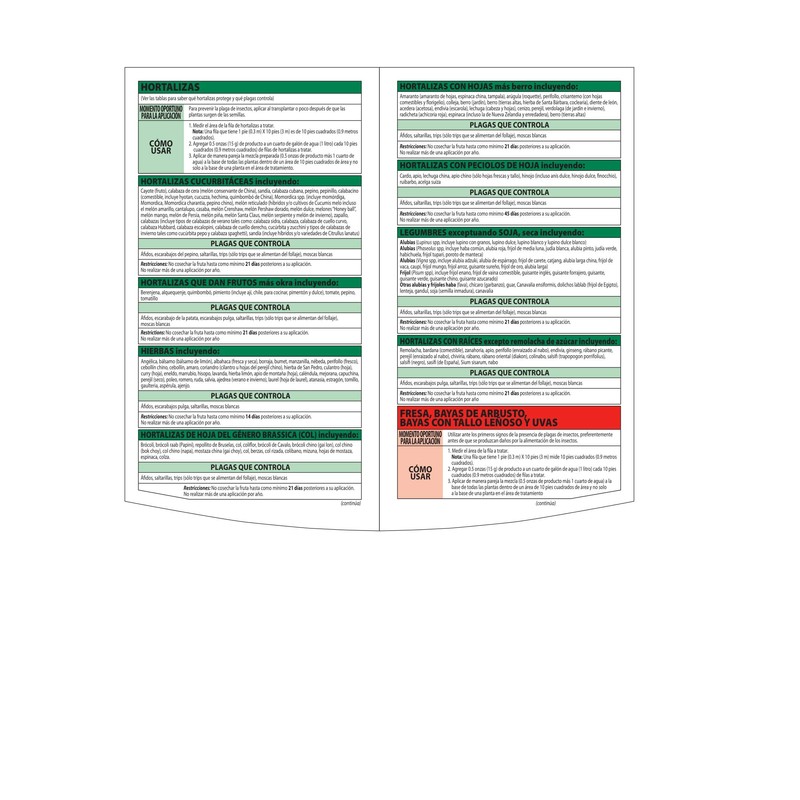 BioAdvanced Fruit, Citrus & Vegetable Insect Control for Edible Gardening,